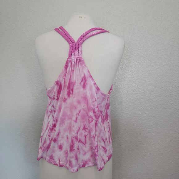 Mudd Pink Tie Dye Racerback Tank Size XL - Picture 7 of 11